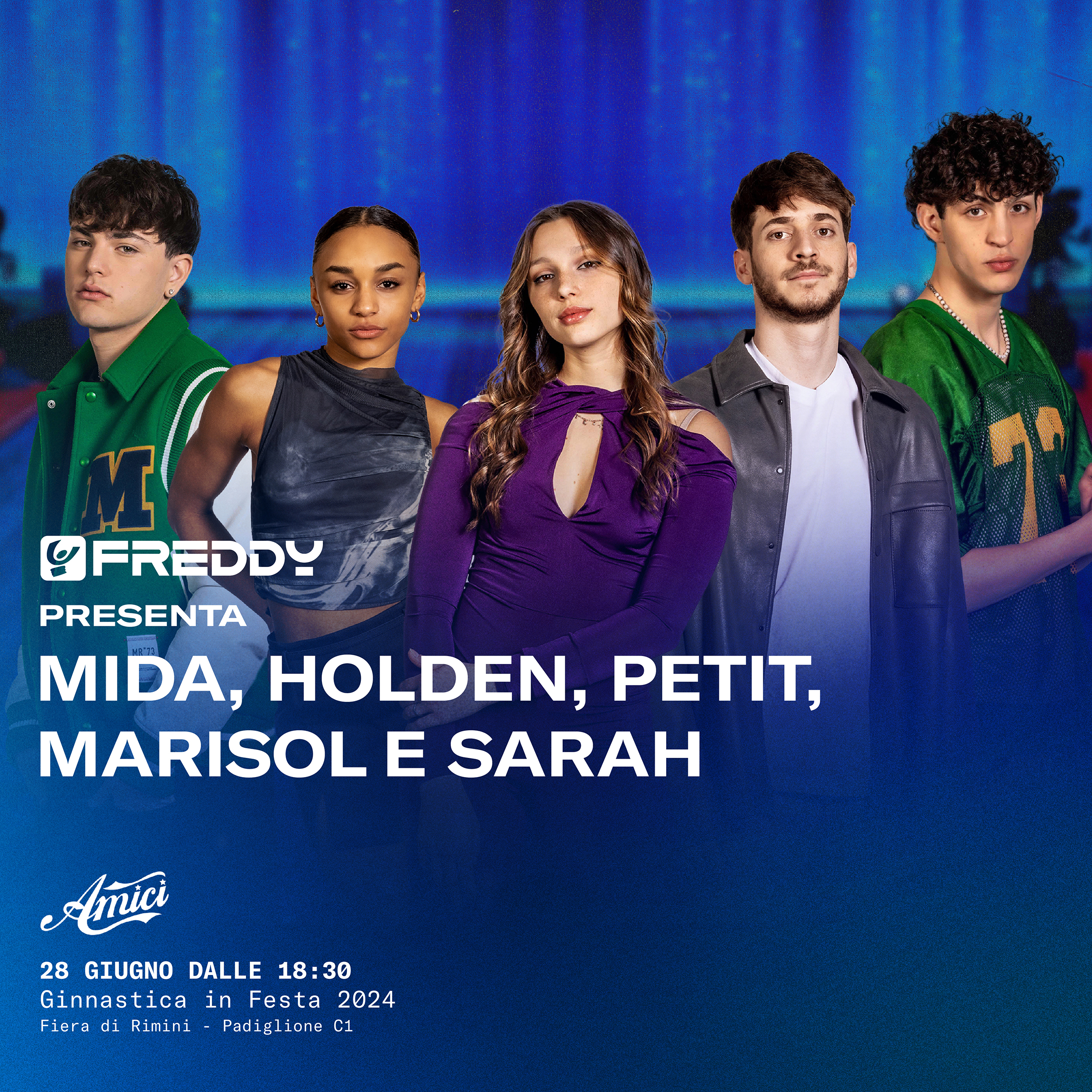 FREDDY PRESENTA MIDA, HOLDEN, PETIT, MARISOL E SARHA