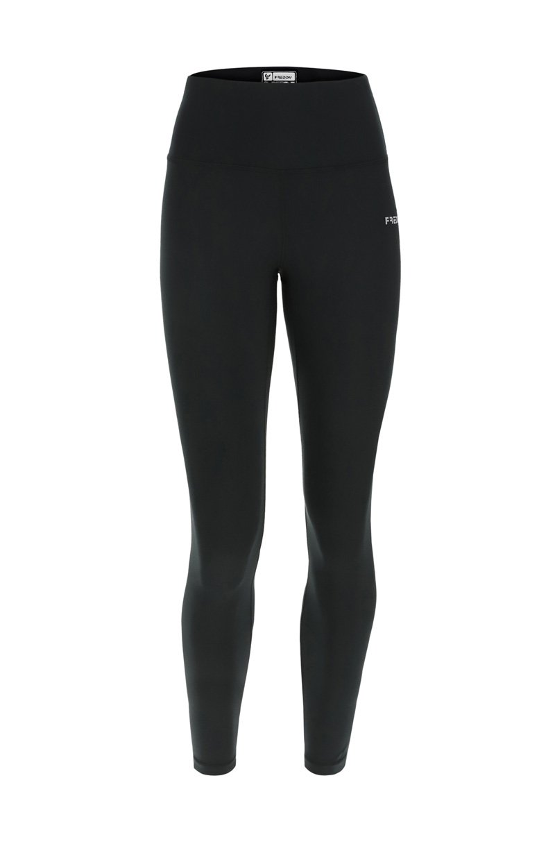 Energy Pants® Leggings aus schwarzem, atmungsaktivem Gewebe - back