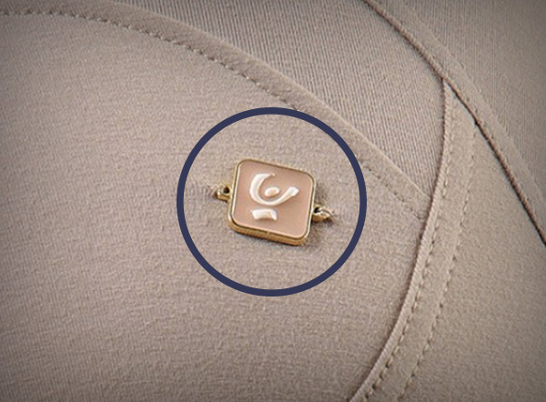 enameled logo