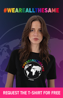#WEAREALLTHESAME Request the T-shirt for free