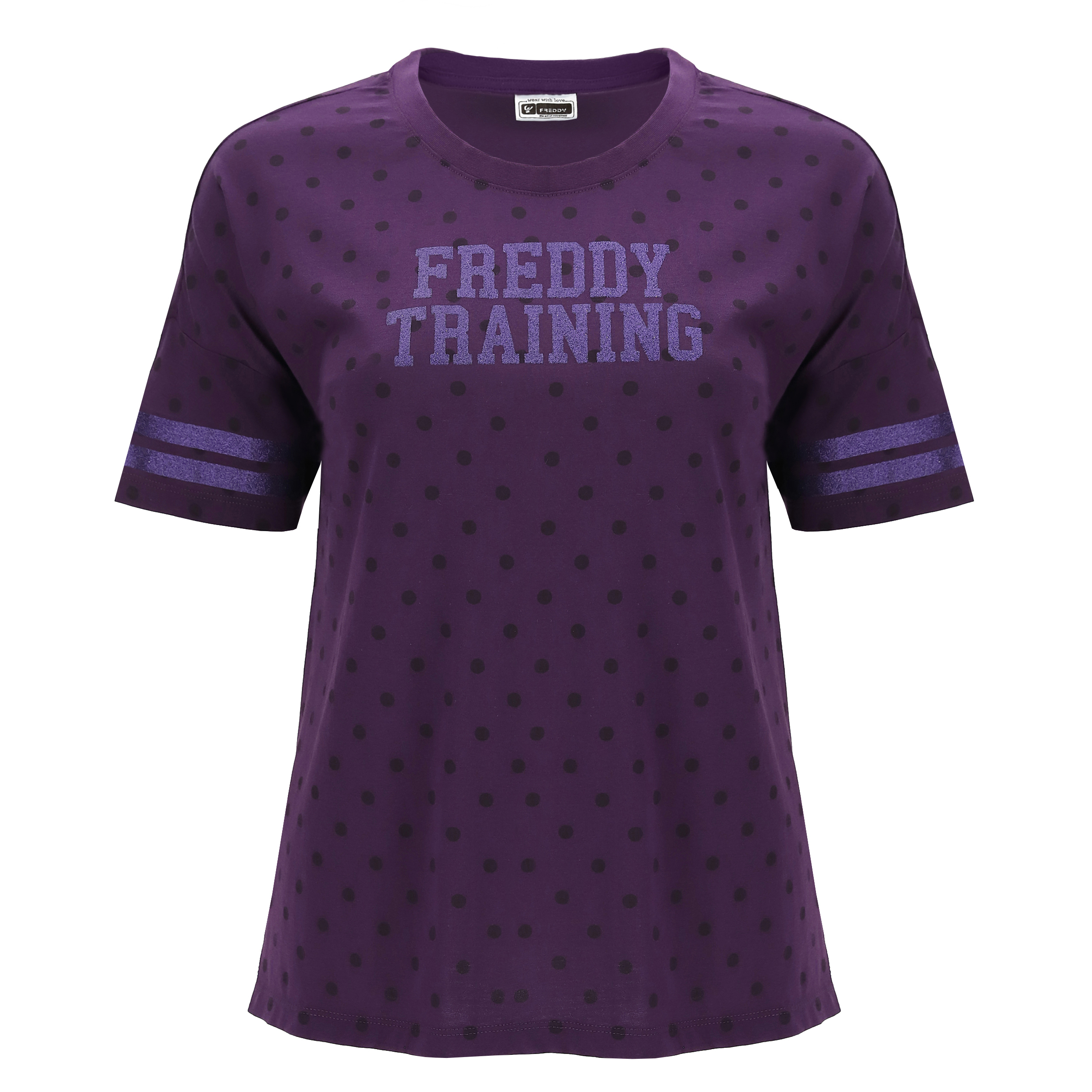T-shirt comfort fit a pois FREDDY TRAINING